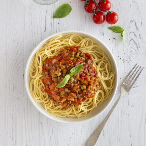 Égrené de lentilles et pois chiches à la provençale